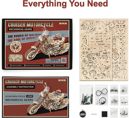 3D Cruiser Motorcycle Model Kit